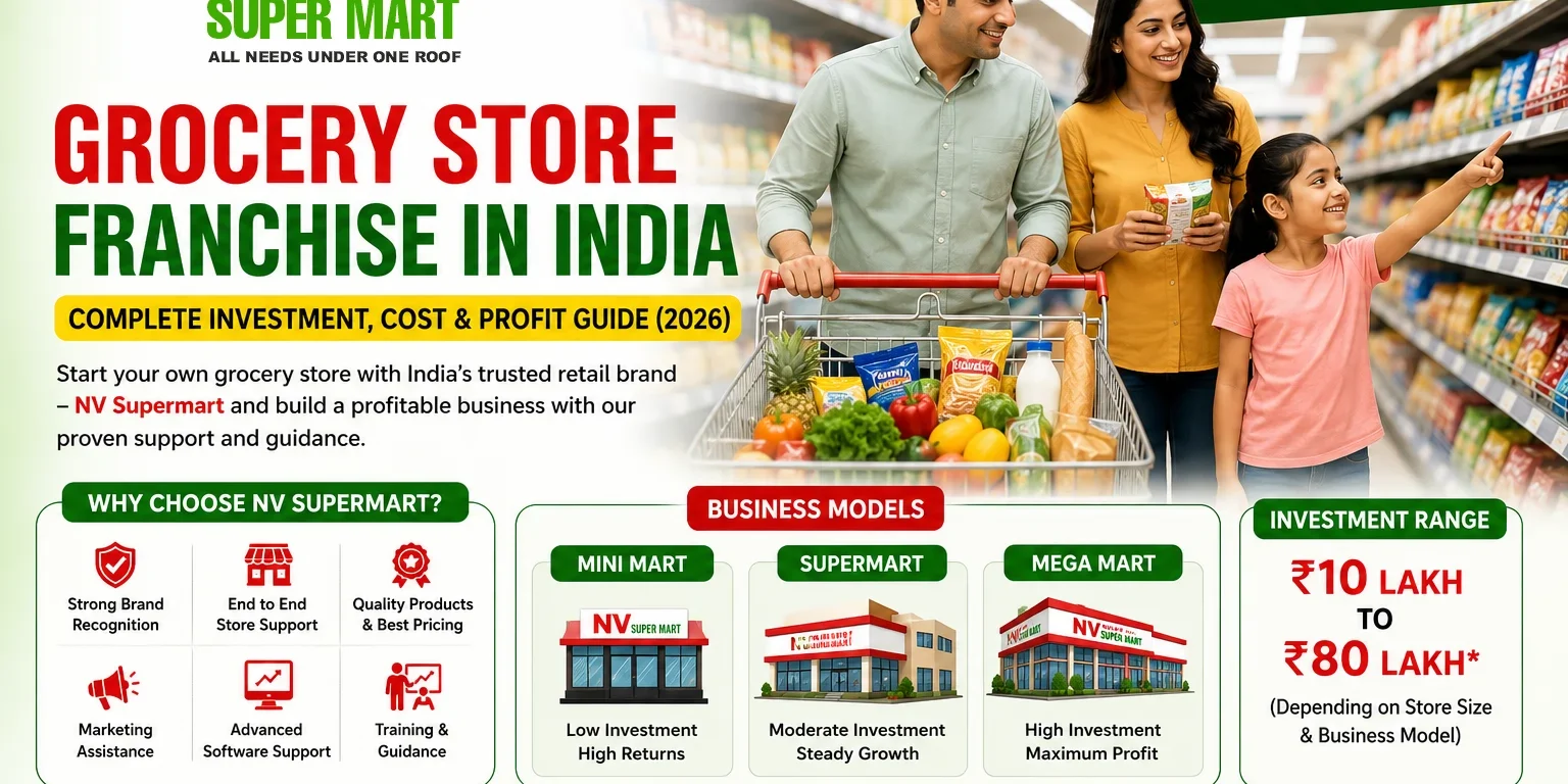 grocery store franchise in india 2026