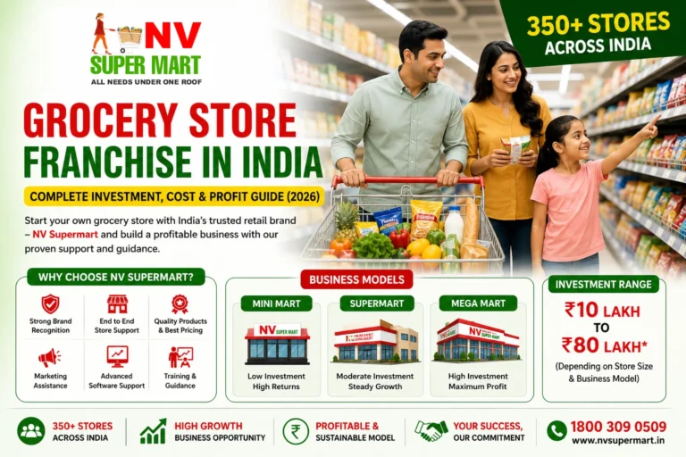 grocery store franchise in india 2026